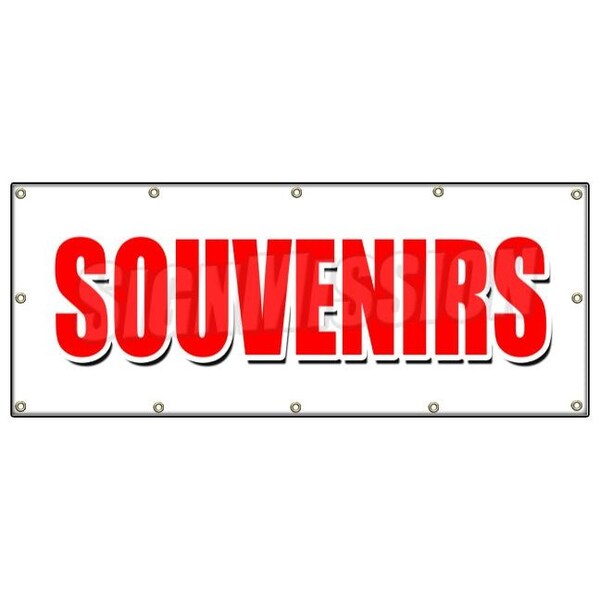 SOUVENIRS BANNER SIGN memories discount gifts tourist visit we ship